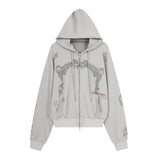Ophelia Archive Waffle Hoodie Zip-up
