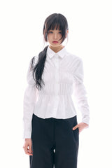 Leona shirring blouse