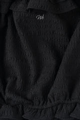Pure frill blouse_black