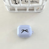 ribbon glossy airpods case(lavender blue)