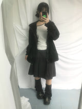 ウエストバッグプリーツスカート