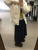 ウールドットバルーンスカート (2Colors)