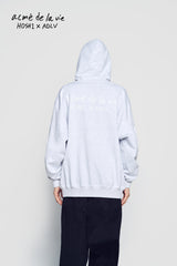24FW HOSHI X ADLV ワッペンパーカー メランジ