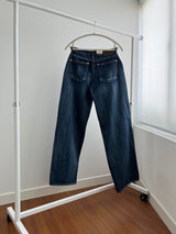 Indigo Low Rise Wide Denim Pants (one color)