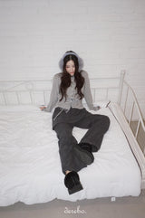 Corduroy Banded Layered Pants
