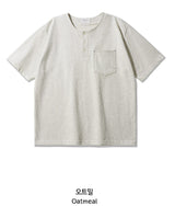 26SS★ Jean Henley Neck Short Sleeve T-shirt