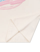 Women's Crop Vintage Mood Ringer Short Sleeve T-Shirt Cream (FCE2TS201W)