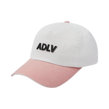 25SS PIG/BIO WASHED LEATHER PATCH BALL CAP PINK