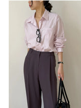 One Tuck Semi-Wide Slacks