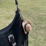 Cowboy Star Tassle Keychain