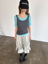 スラッシュスリムTシャツ