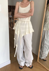 [ md pick ] ボヘミアンクロテールロングニットトップ