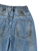 26SS WOMAN ダーティウォッシュドワイドデニムパンツ