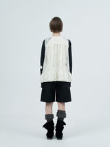 lace ruffle flare shirts