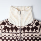 No.1024 dia wool20 ニットジップアップ (3色)