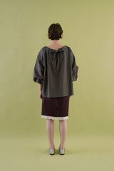 Slip satin midi skirt_purple