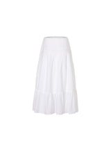 Lace tiered long skirt (Ivory)