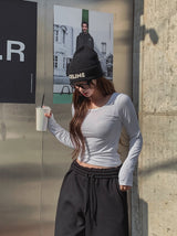 [U-BASIC] Winter Deep Brushed Round Long Sleeve