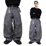 ストライプノンフェードデニムパンツ