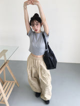 デイリークロップ半袖Tシャツ (10c)