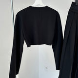 Button Cropped Jacket