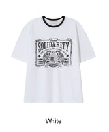 Dimain Eagle Graphic Short Sleeve T-shirt