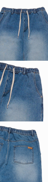 25FW FULL BANDING WASHING DENIM PANTS BLUE