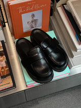 ASCLO Leather Loafer Mules 