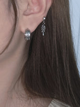 line volume earrings