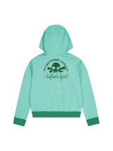 マルチスカルストライプフードジップアップ (GREEN)