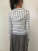 Waffle shirring hoodie (2color)