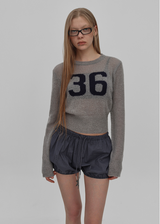 [MADE] Kenny Jacquard See-Through Knit