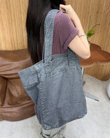 Tail Washed Big Shoulder Bag