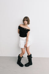 lace duo t (black)