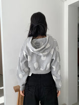 DOT HOOD ZIP-UP (2C)
