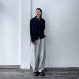 Draped Drawstring Wide Pants