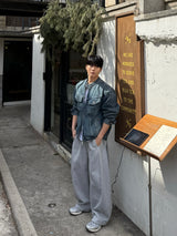 Luen incised balloon pants