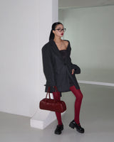 Norma Oversized-Fit Wool Half Coat