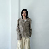 Double Pocket Metal Button  Jacket