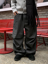 Star Carpenter Raw Pintuck Balloon Pants