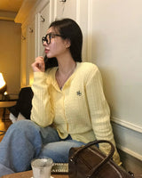 【BELLIDE MADE】6color メモリーケーブルラウンドカーディガン