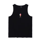 アイスクリームプリントスリーブレスTシャツ / ICE CREAM PRINTING SLEEVLESS T-BLACK