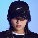 ペインティングボールキャップ / XXXY PAINTING BALL CAP-BLACK
