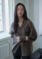 Noah Stripe Shirt (Brown)