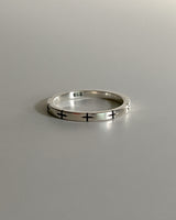 Hove cross ring (silver) *1PCS