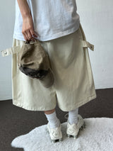 Jien Side Snap Cotton Bermuda Shorts 5color