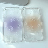 Orange_Baby Rabbit Pattern Phone Case