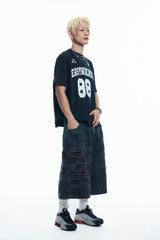 88 Football Short Sleeve T-Shirt - BLACK