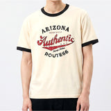 エッセンシャルスタンダード半袖リンガーTシャツアリゾナ クリーム