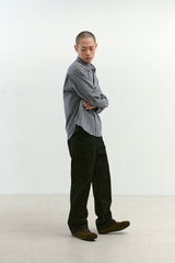 3Dフィットエンボスデニムパンツ (Black)